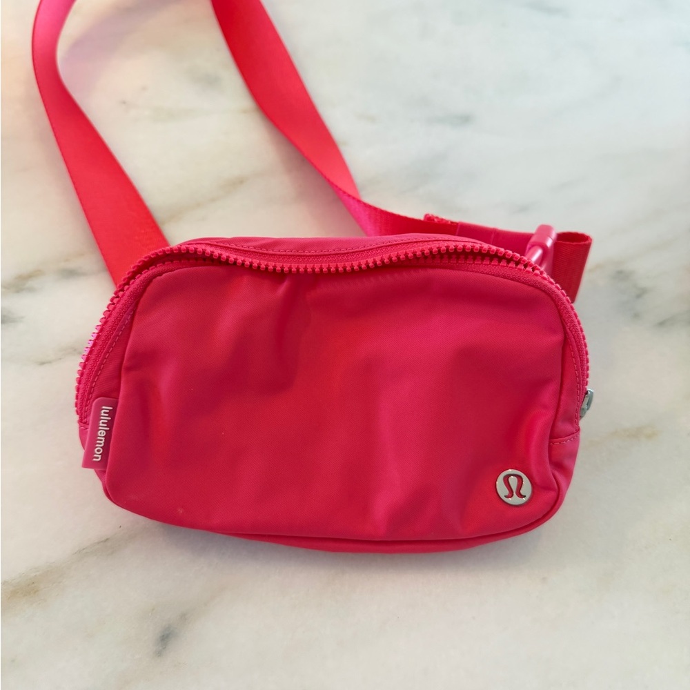 lululemon athletica Pink Crossbody Bag belt bag lipgloss pink